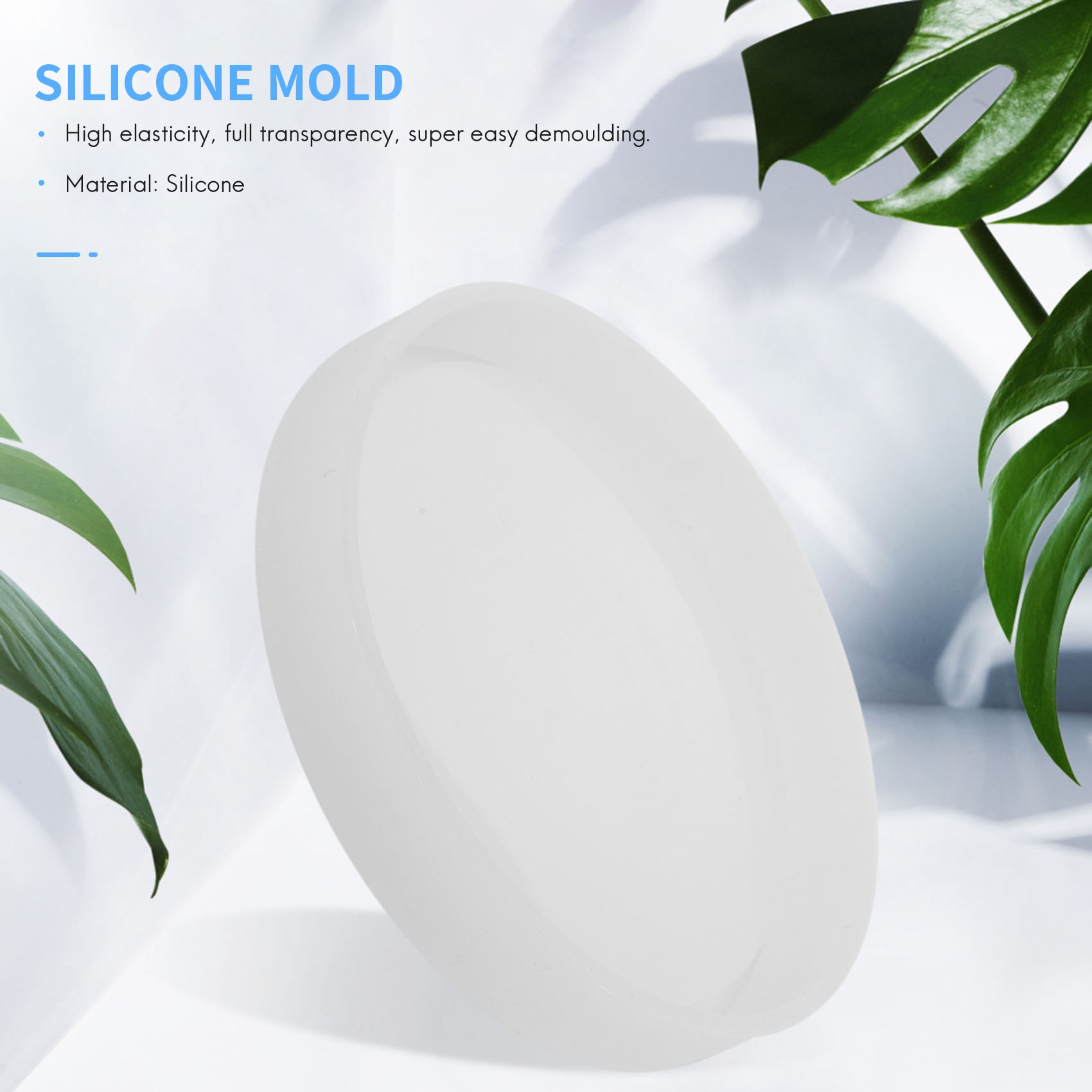 Coaster Mold Round - ABQR 4'lü Büyük Diy Yuvarlak Bardak