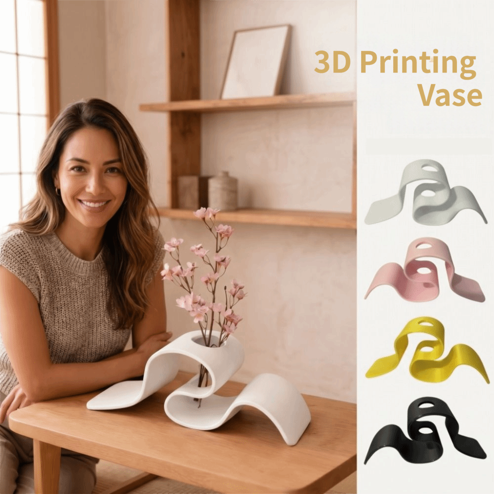 Dried Flower Bulk - Hediye Zarif 3D Baskı Vazo INS