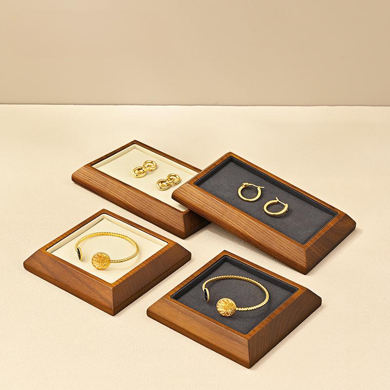 Wood Ring Blank - Masif Ahşap Takı Saklama Tepsisi, Küpeler,