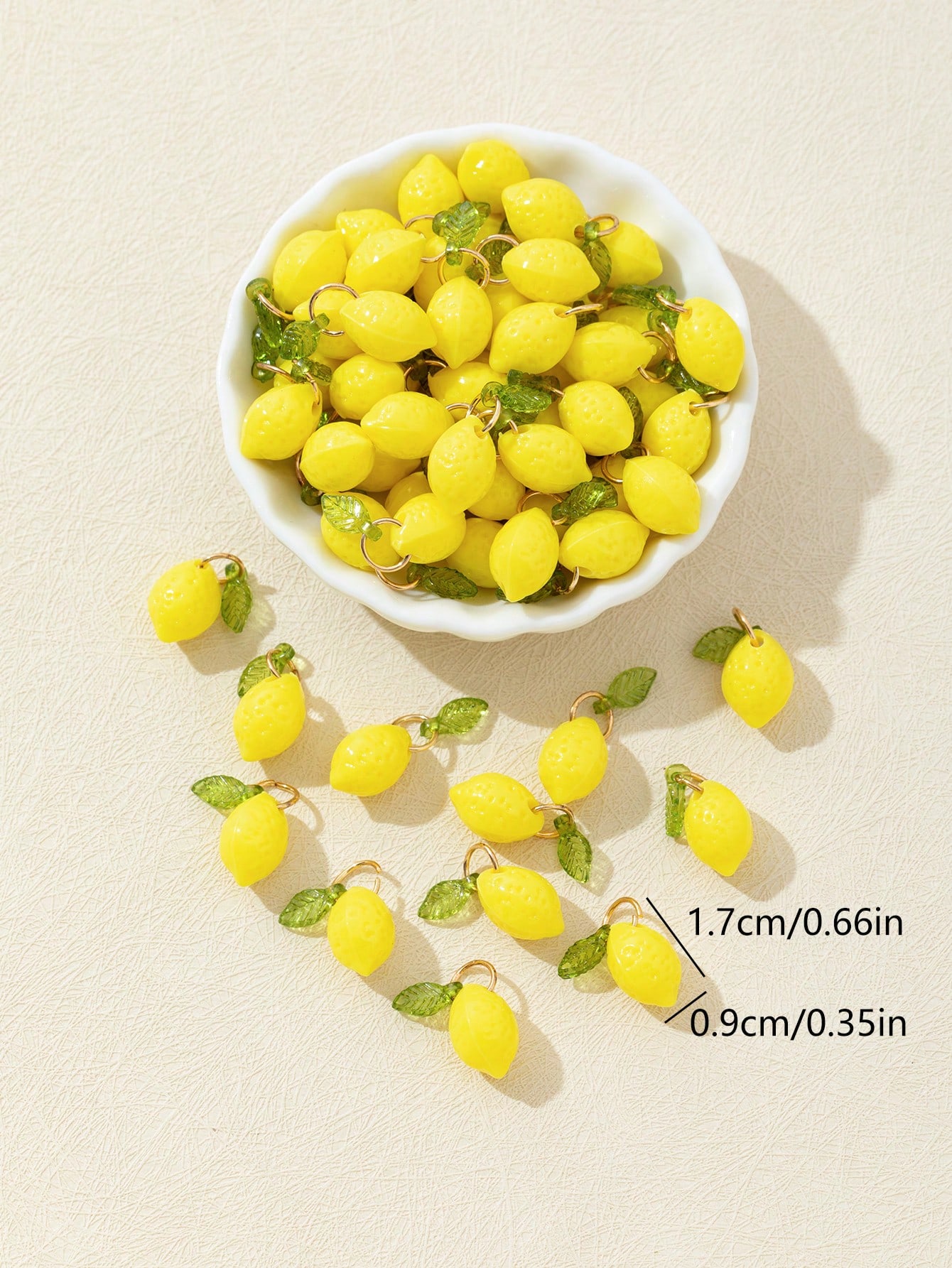 10 adet 3D limon reçine takıla - Resin Crafts Diy incelemesi ve fiyatı