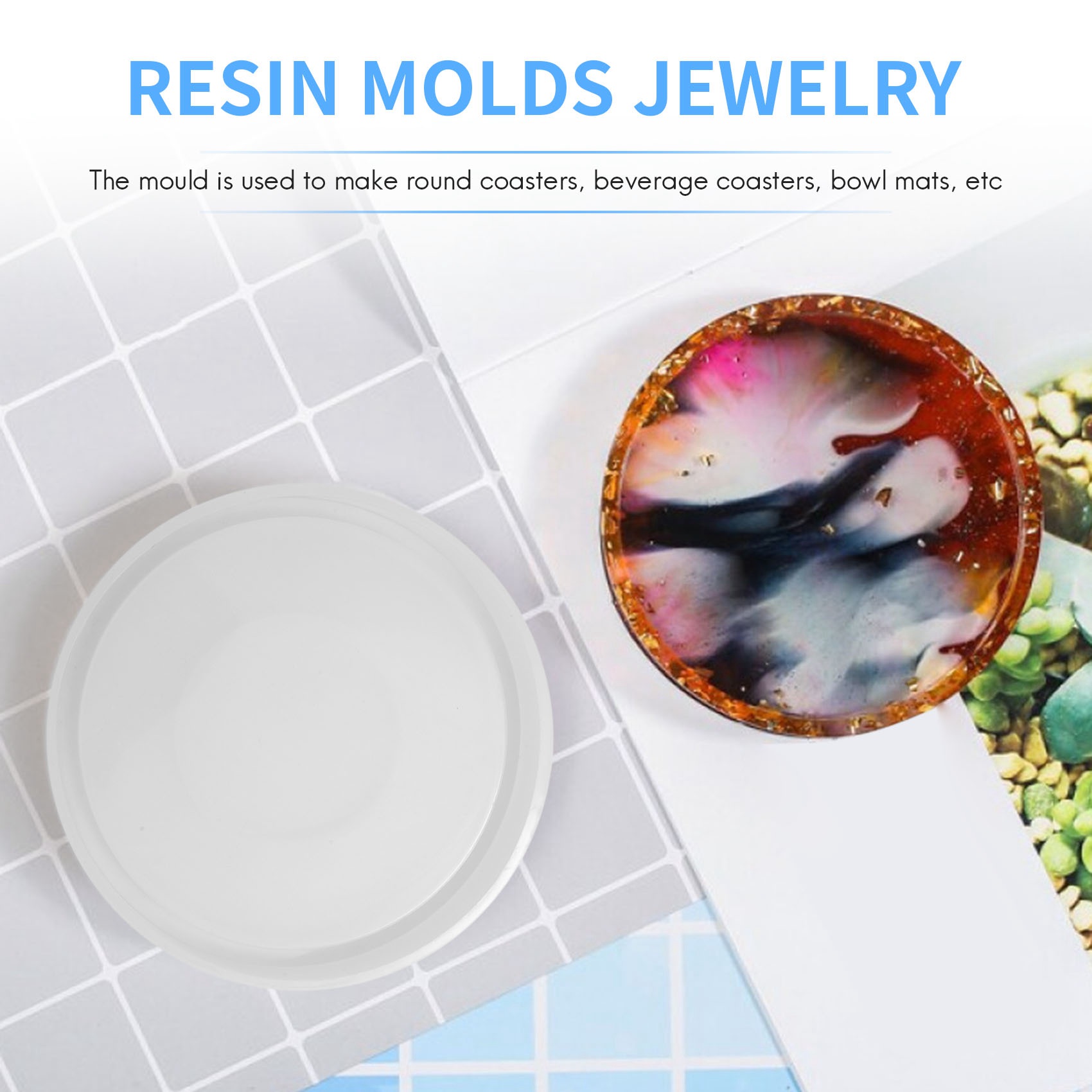 ABQR 4'lü Büyük Diy Yuvarlak B - Coaster Mold Round incelemesi ve fiyatı
