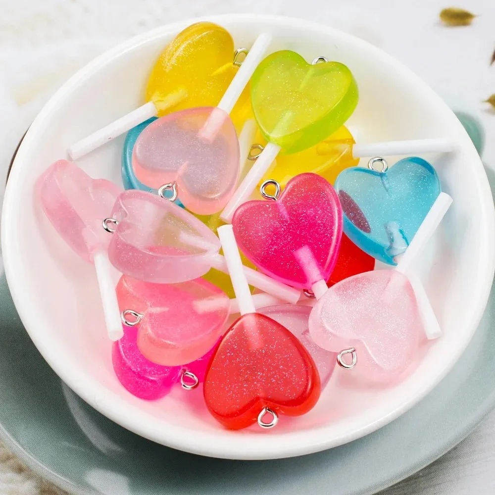 10 Adet Kawaii Işıltılı Kalp Ş - Resin Craft Material incelemesi ve fiyatı