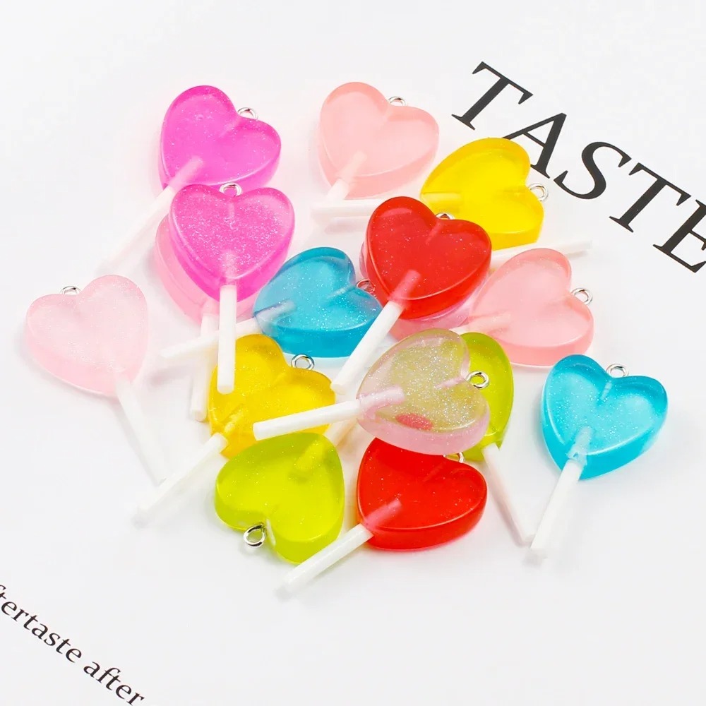 10 Adet Kawaii Işıltılı Kalp Ş - Resin Craft Material incelemesi ve fiyatı