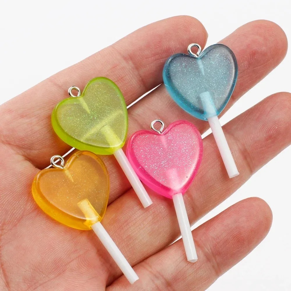 10 Adet Kawaii Işıltılı Kalp Ş - Resin Craft Material incelemesi ve fiyatı